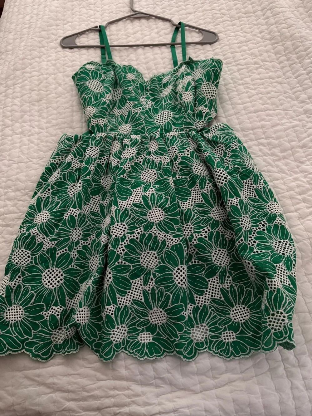 Milly Bea Floral Eyelet Mini Dress